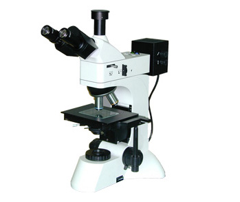 Transreflective metallographic microscope