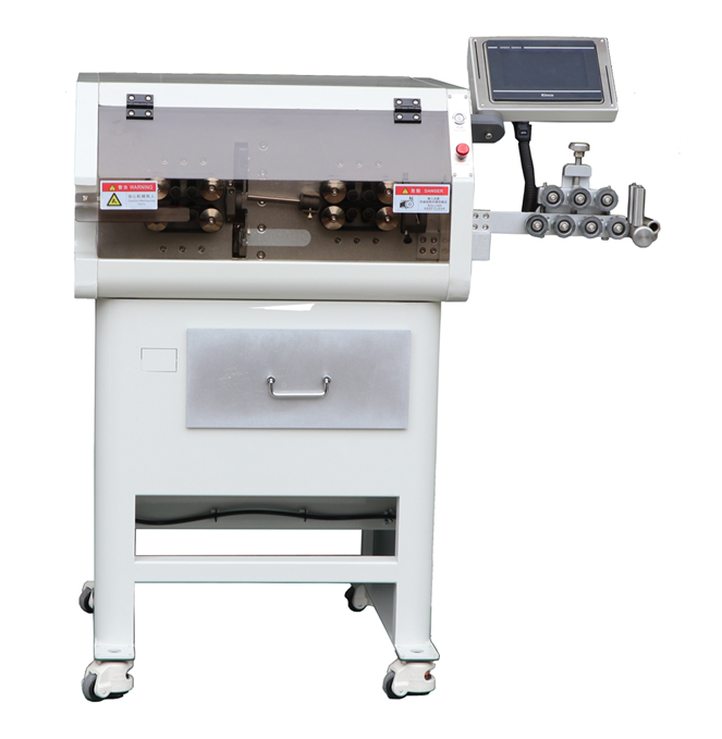 Large square computer wire stripping machine