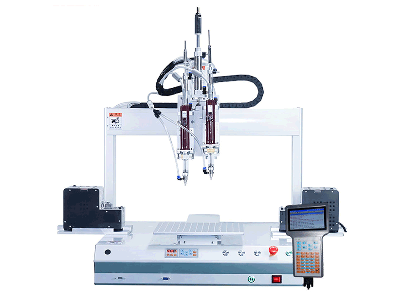 Automatic locking screw machine